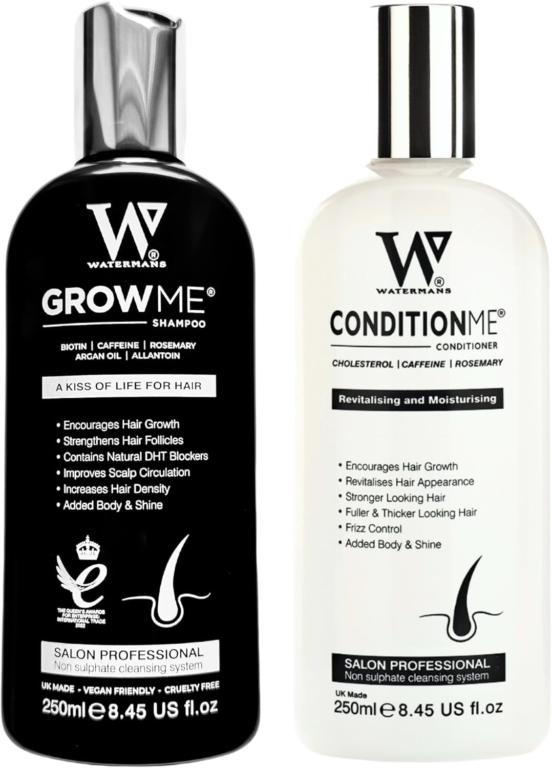 Hair Growth Shampoo & Conditioner Male & Female Hair Loss Products 250ml
