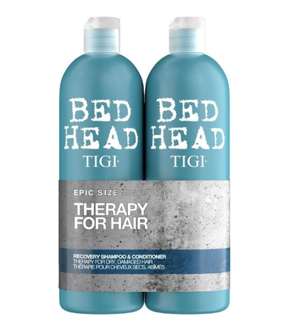 TIGI Bed Head Urban Antidotes Recovery Shampoo & Conditioner Set 25.36 fl oz – Repairs Dry, Damaged Hair
