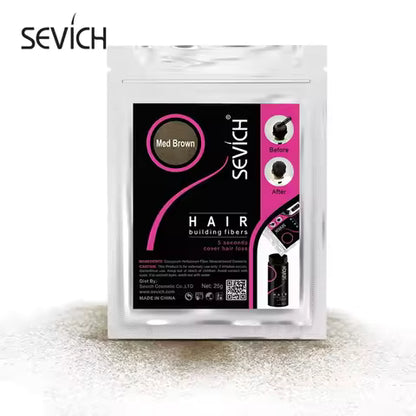 Hair Building Fibers by SEVICH – Creates Natural-Looking Thicker Hair Instantly for Men & Women