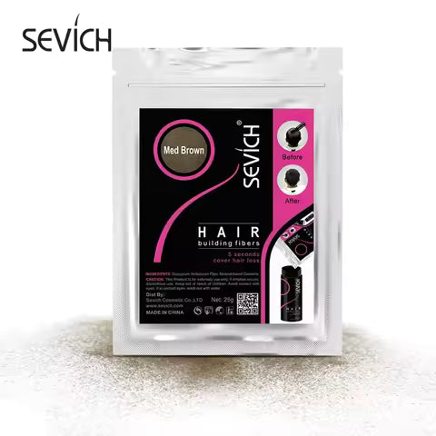 Hair Building Fibers by SEVICH – Creates Natural-Looking Thicker Hair Instantly for Men & Women