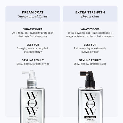COLOR WOW Dream Coat Supernatural Spray – Keep Your Hair Frizz - Free and Shiny No Matter the Weather with Award - Winning Anti - Humidity Treatment - Zenvayhair