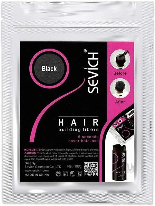 SEVICH Hair Building Fibers Refill Bag HAIR THICKENING Fibers 25g & 100g